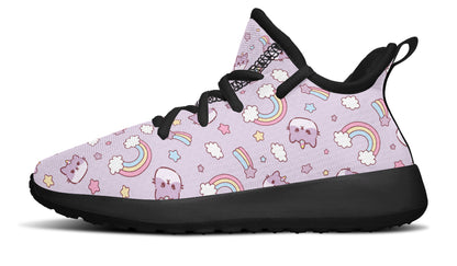 Zapatillas de deporte para niños Arcoiris y gatos 