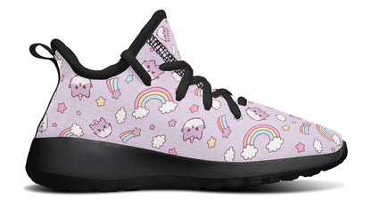 Zapatillas de deporte para niños Arcoiris y gatos 