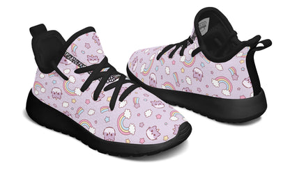 Zapatillas de deporte para niños Arcoiris y gatos 