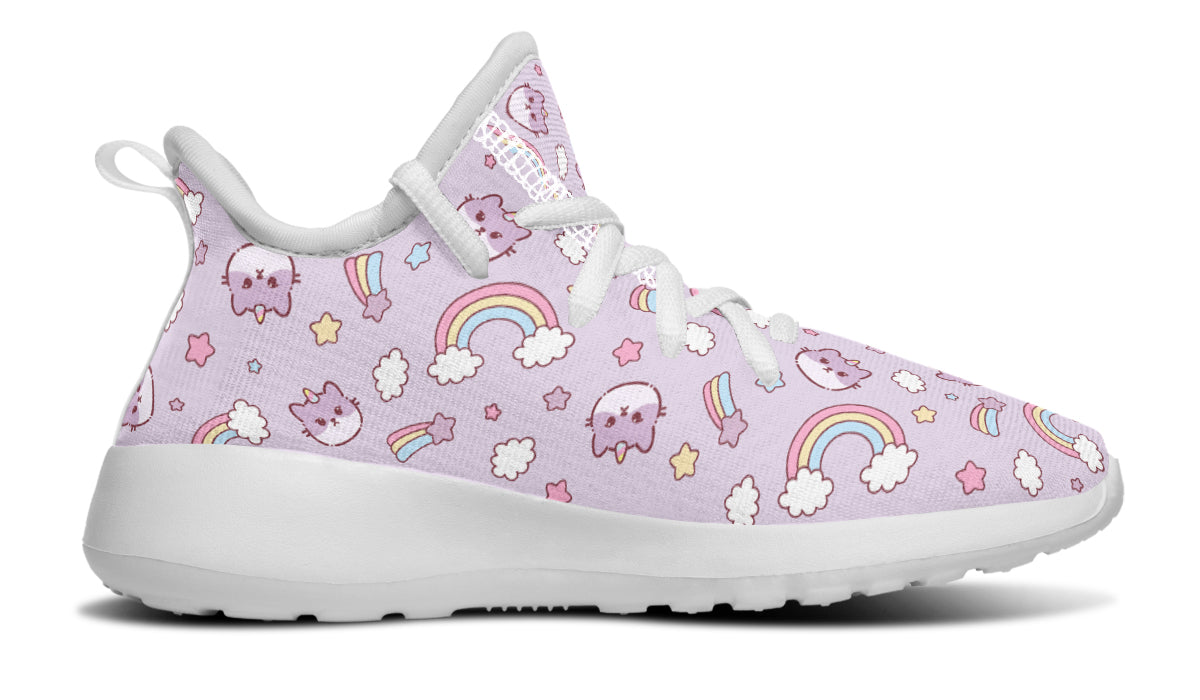 Kids Shoes Sneakers Rainbow And Cats