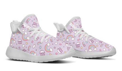 Zapatillas de deporte para niños Arcoiris y gatos 