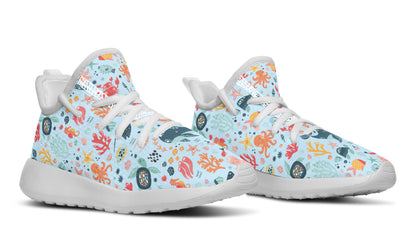 Kids Shoes Sneakers Sea Animals