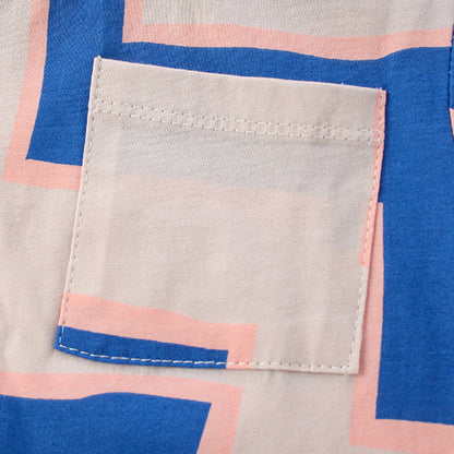 Baby Print Pattern Crewneck Soft Cotton Summer Tees