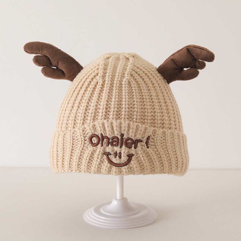 Winter and Autumn Cute Deer Antlers Knit Hat for Baby: Sweet Cute Hat