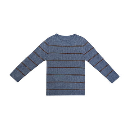 Arrival Kids Unisex Soft Comfortable Knitted Long Sleeves Striped Top Casual Sweater