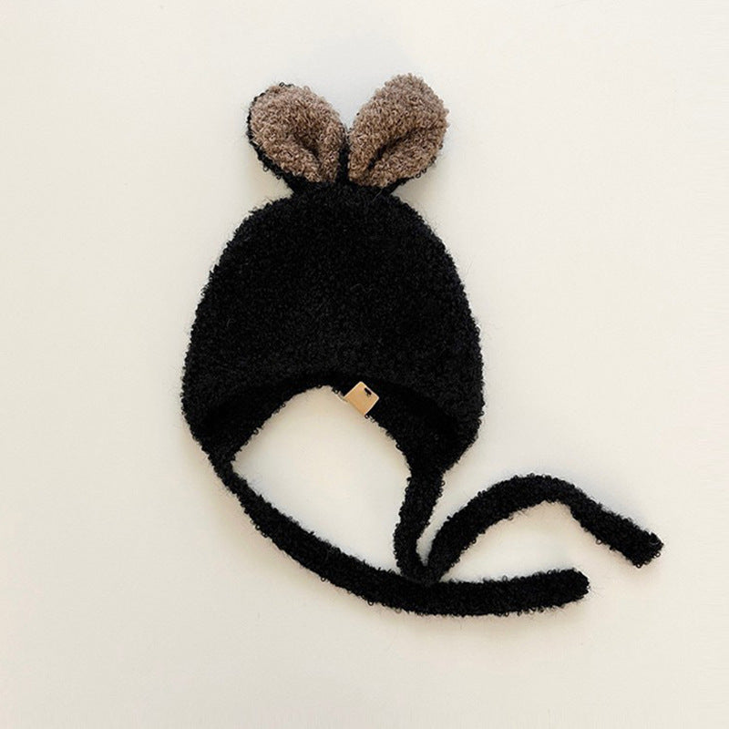 Winter and Autumn Rabbits Design Warm Fleece Balaclava for Baby: Sweet Cute Ear Protector Hat