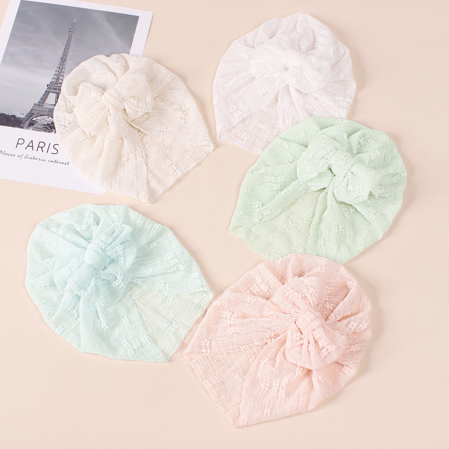 Baby Solid Color Elastic Comfy Breathable Hats