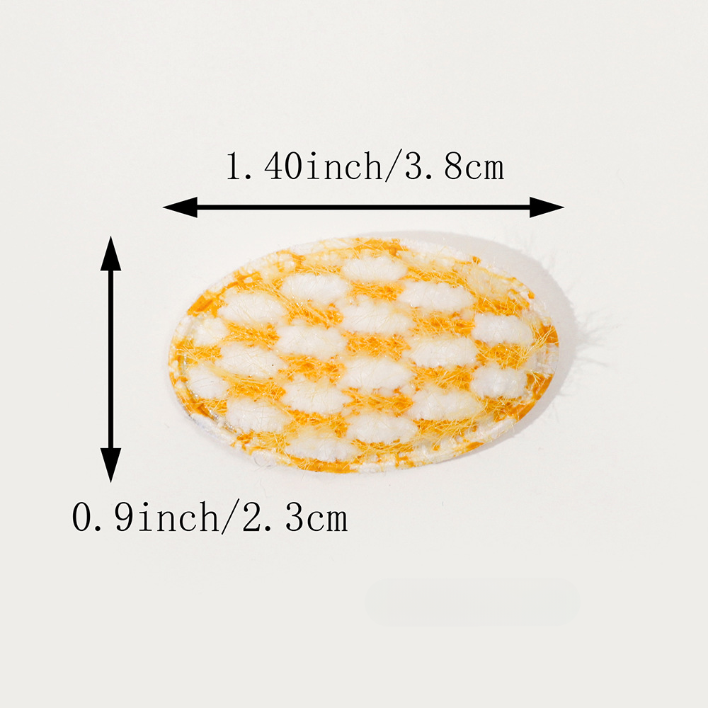 Baby Corn Kernel Fabric Printed Hair Clip for Gentle Side Clipping