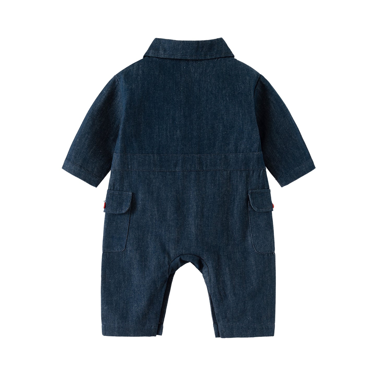 Autumn and Spring New Arrival Baby Casual Embroidered Pattern Denim Rompers