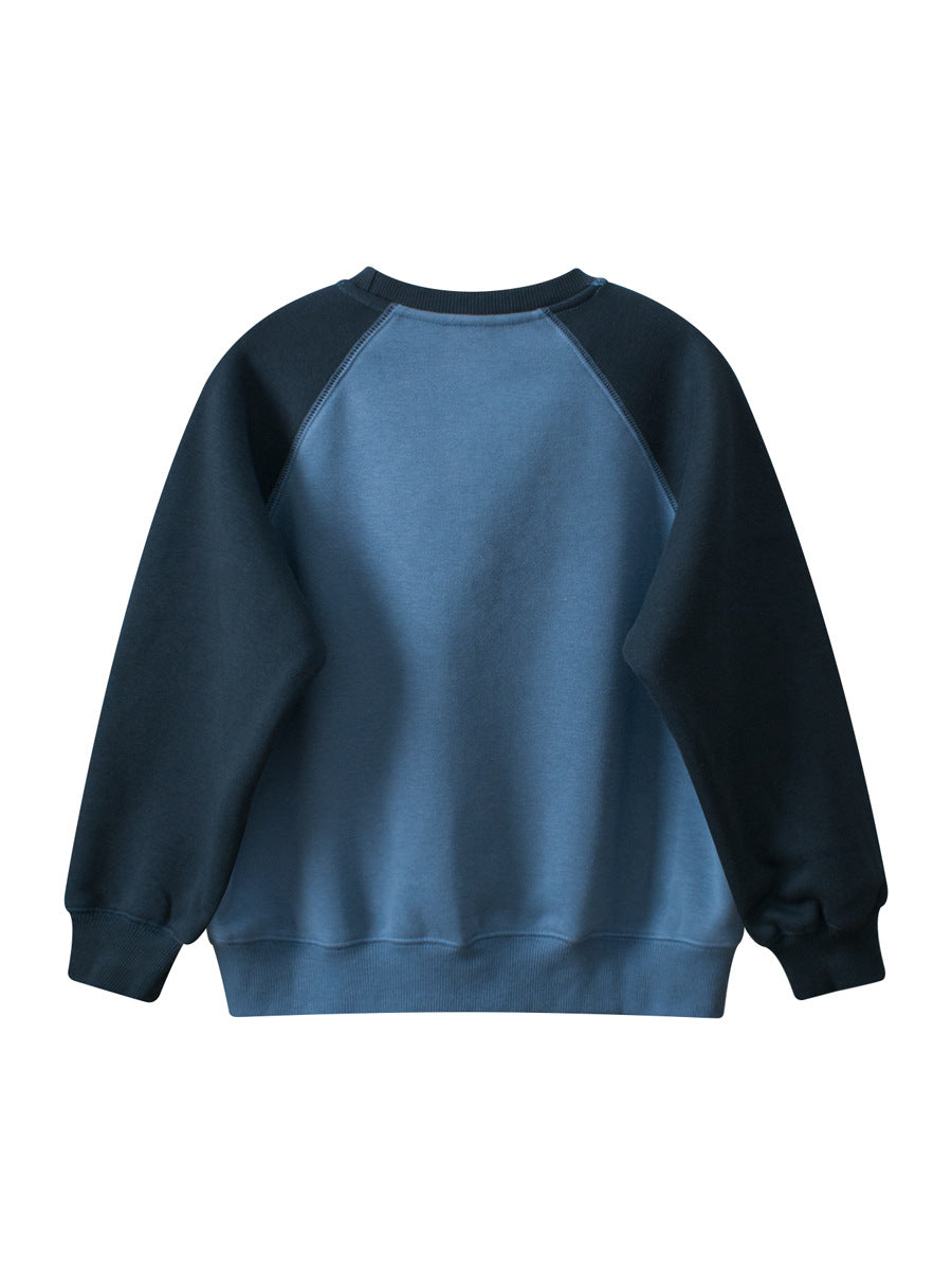 Baby Kids Letters Pattern Crew Neck Long Sleeves Warm Cozy Pullover