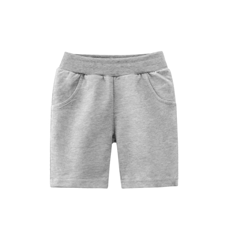 Boys Solid Casual Short Pants In Summer