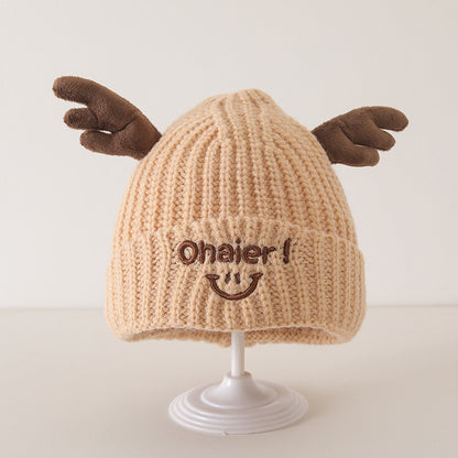 Winter and Autumn Cute Deer Antlers Knit Hat for Baby: Sweet Cute Hat