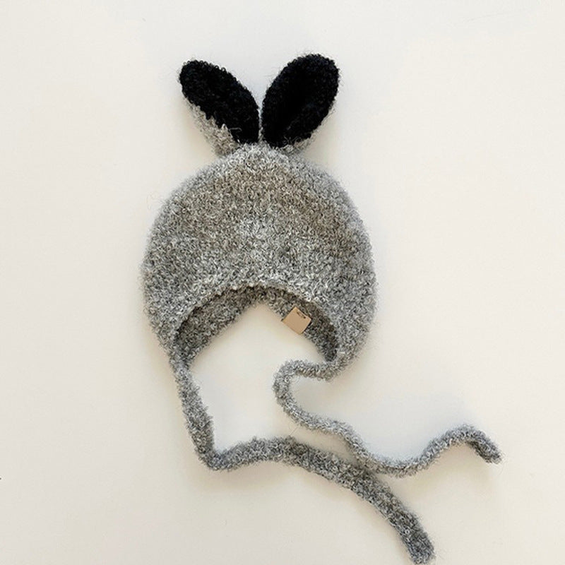 Winter and Autumn Rabbits Design Warm Fleece Balaclava for Baby: Sweet Cute Ear Protector Hat