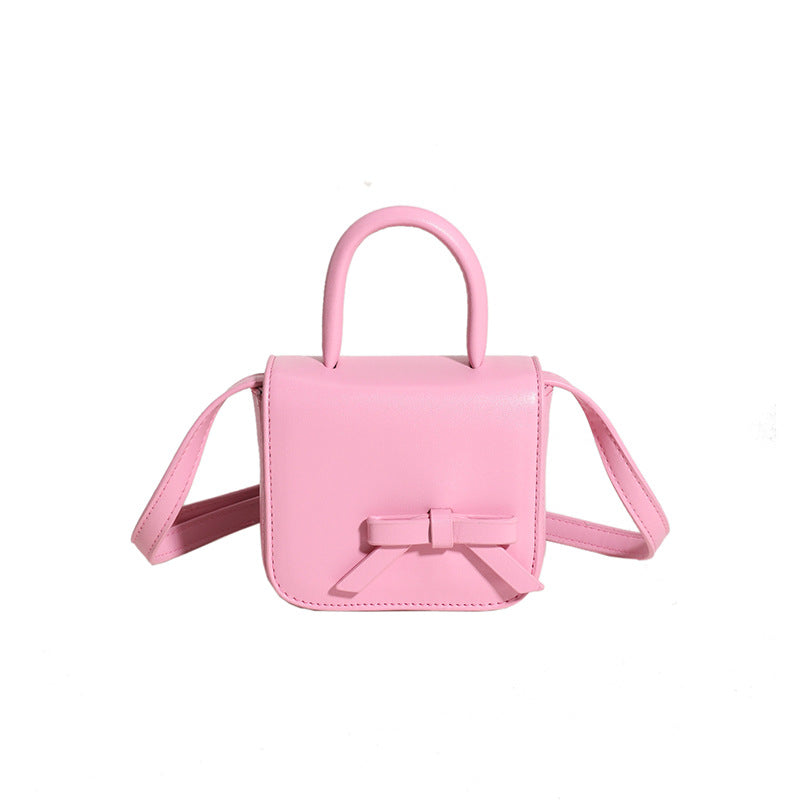 Stylish Creative Carry-On Girls’ Portable Mini Bow Princess Crossbody Handbag