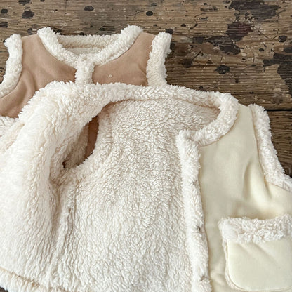 Infant Baby Two Kinds Thickened Knit Cardigan