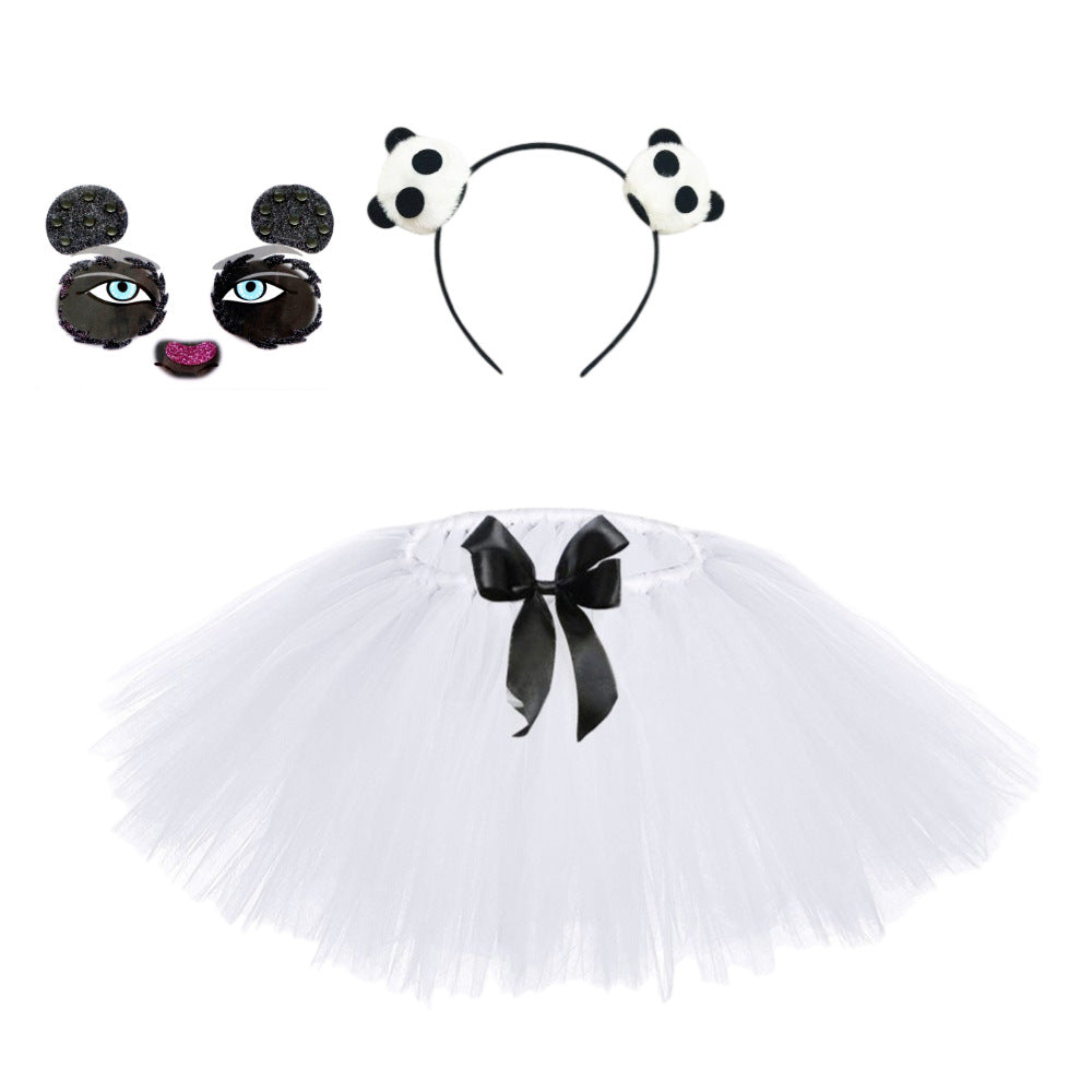 Children Girls’ Halloween Costume Set: Cosplay Tulle Skirt with Accessories – Sets