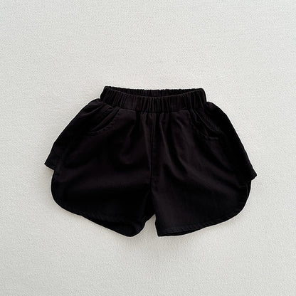 Summer New Arrival Unisex Casual Solid Color Cotton Shorts