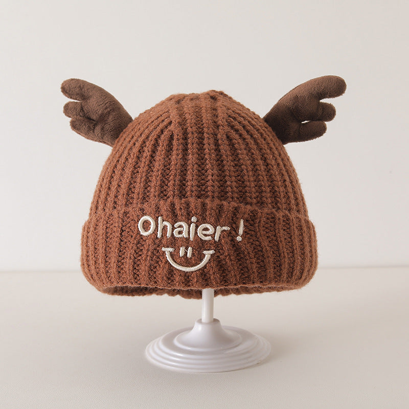 Winter and Autumn Cute Deer Antlers Knit Hat for Baby: Sweet Cute Hat