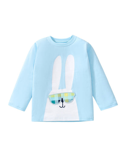 Arrival Autumn Girls’ Animals Cartoon Pattern Long Sleeves T-Shirt In European And American Style For Summer