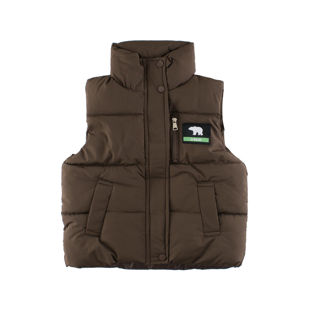 Style Kids’ Unisex Outerwear: Sleeveless Single Breasted Coat for Children