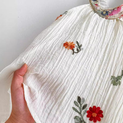 Vestido fino con estampado de flores sin mangas para niñas recién llegado de verano 