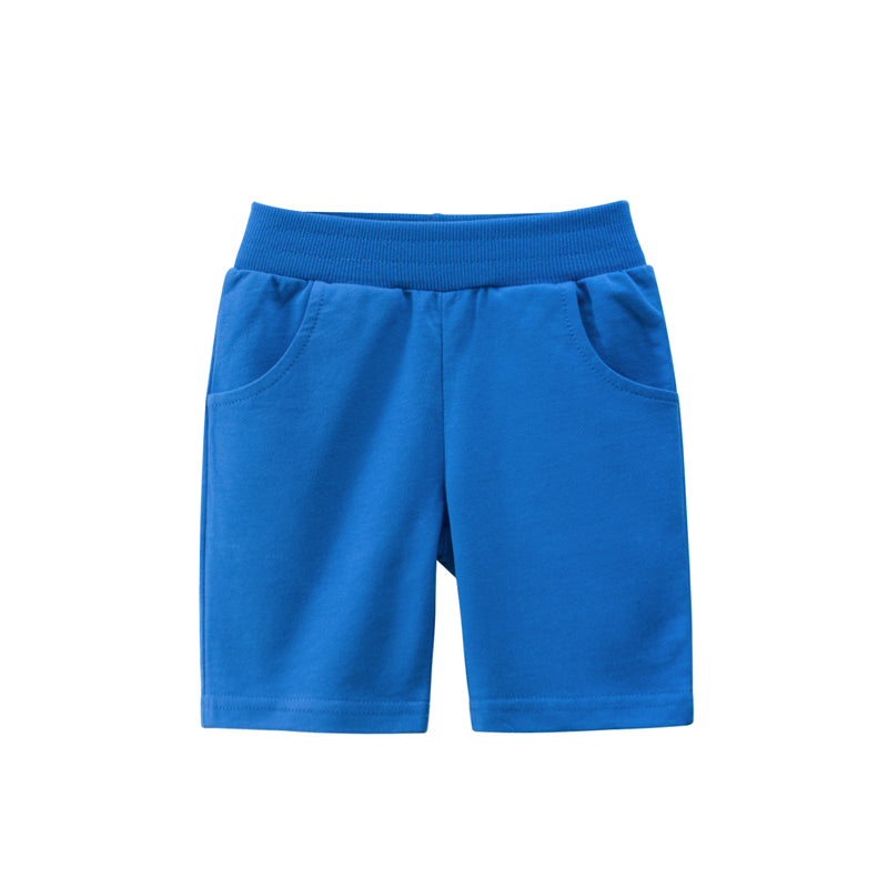 Boys Solid Casual Short Pants In Summer