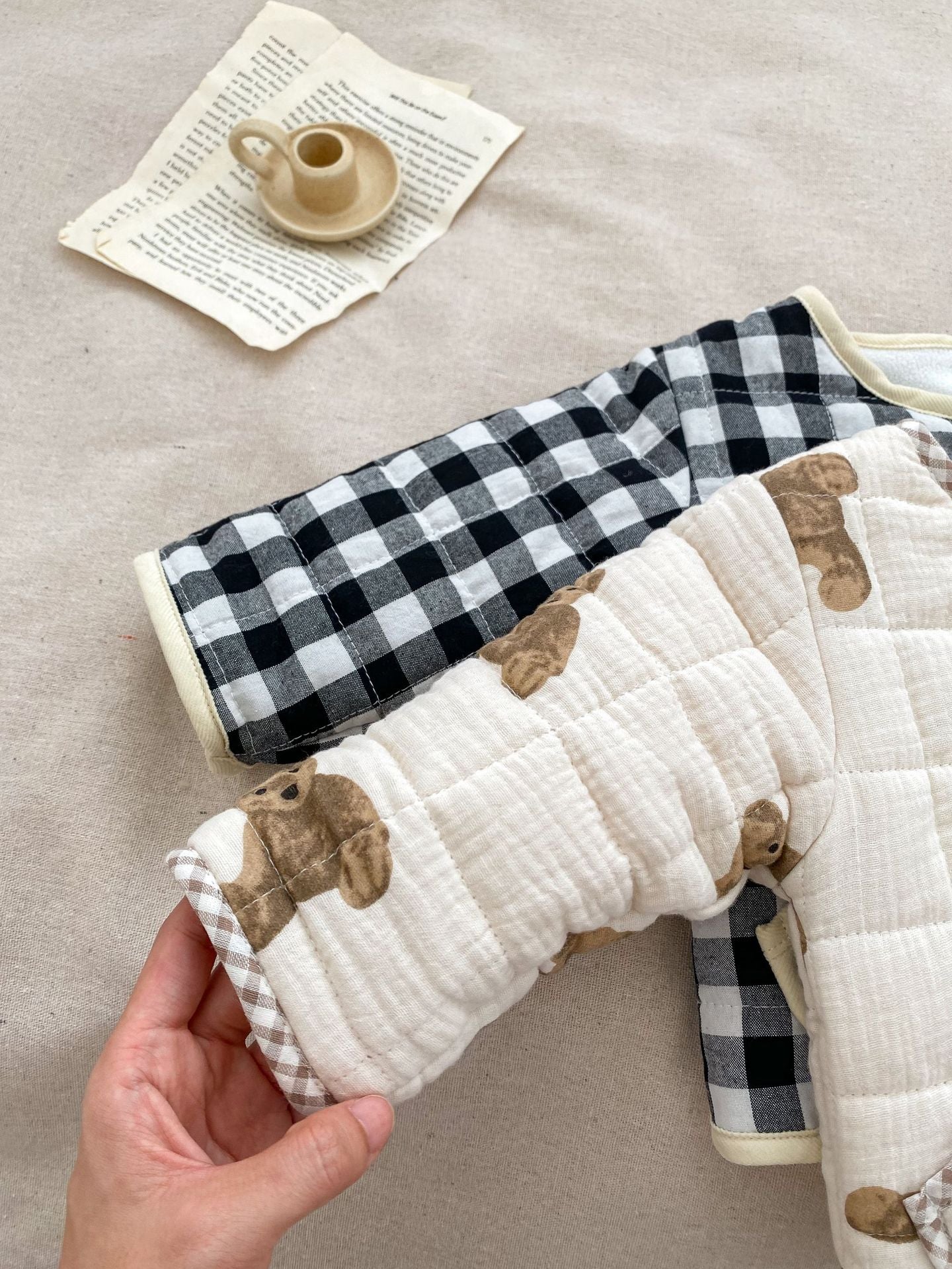 New Autumn&Winter Baby Unisex Thickened Long Sleeves Cardigan Coat