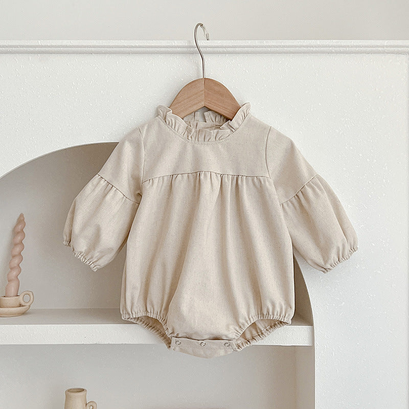 Solid Color Fashion Simple Style Dress & Onesie