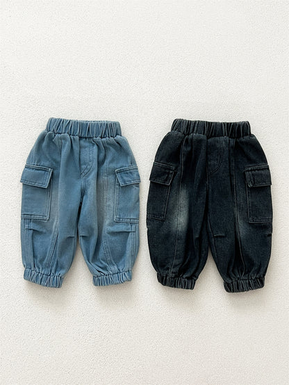 Arrival Modern Casual Unisex Denim Patchwork Style Pants