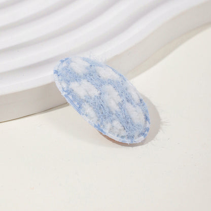 Baby Corn Kernel Fabric Printed Hair Clip for Gentle Side Clipping