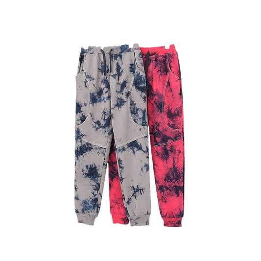 Autumn and Winter New Arrival Modern Casual Boys Versatile Tie-Dye Pants