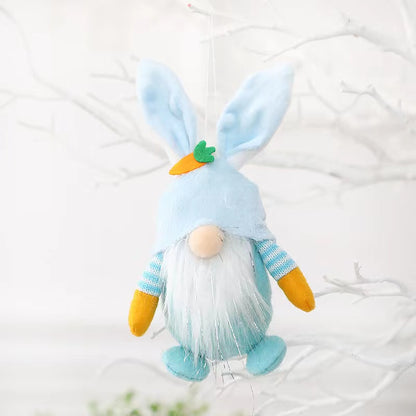 Easter Bunny Gnome Doll Elf Figure Pendant Decorative Props