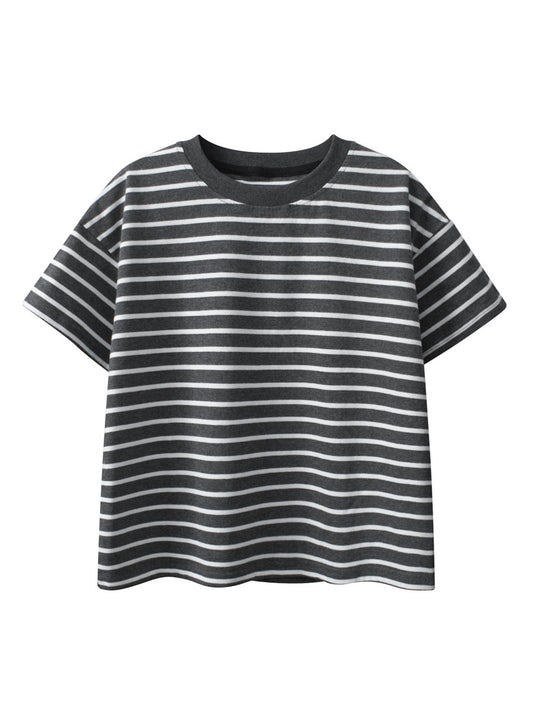 Arrival Children Boys’ Casual Striped Short Sleeves T-shirt in European and American Style for Summer