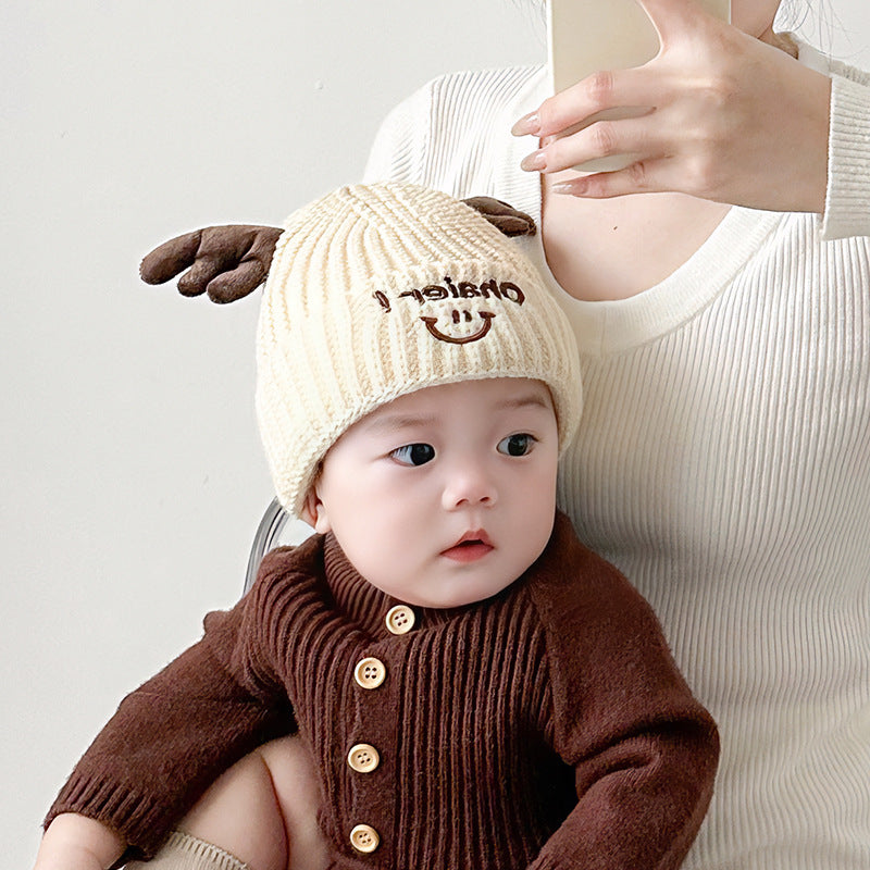 Winter and Autumn Cute Deer Antlers Knit Hat for Baby: Sweet Cute Hat