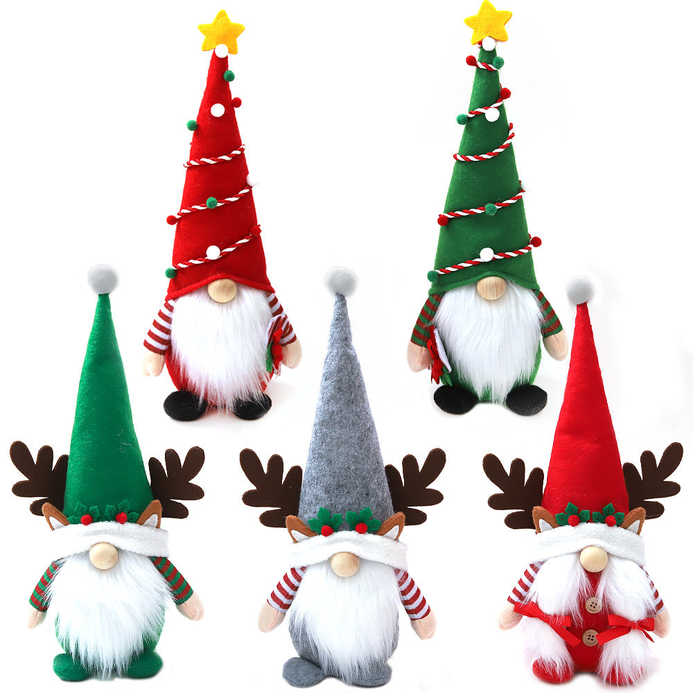 Christmas Nordic Style Santas Festival Decorative Props