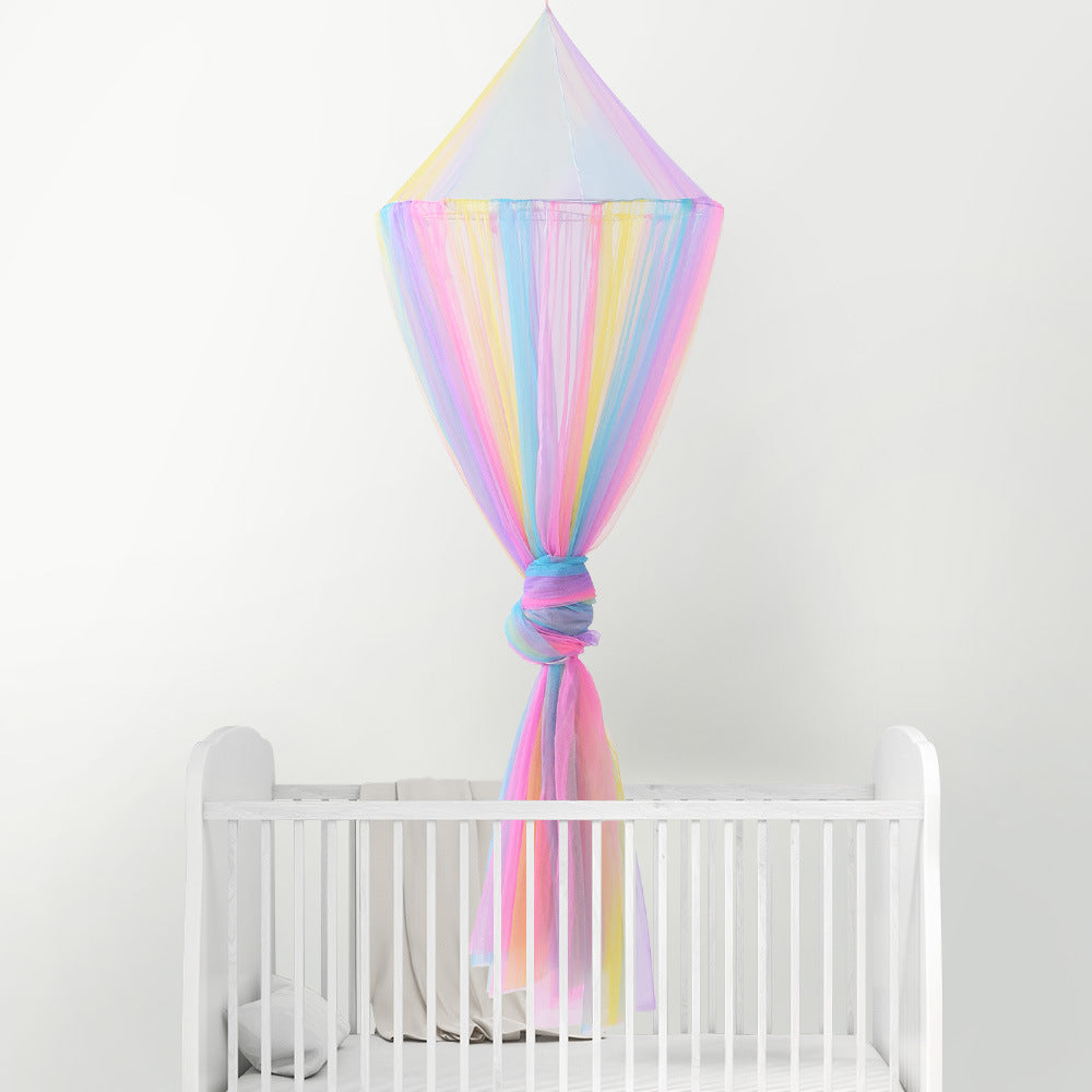 Summer Rainbow Dome Baby Mosquito Net, Mosquito-Proof, Installation-Free, Cute And Beautiful Bed Canopy For Children’s Beds