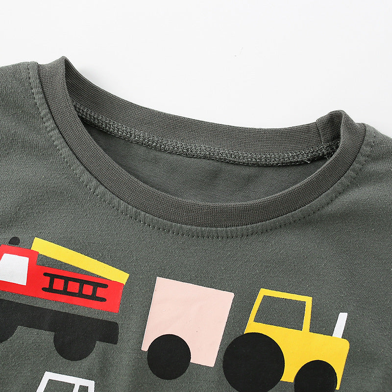 Baby Boy Cars Print Pattern Soft Cotton Shirt