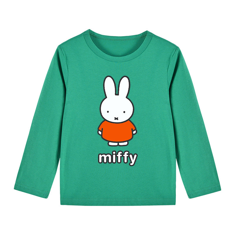Baby Cartoon Bunny Print Pattern O-Style Quality Shirt