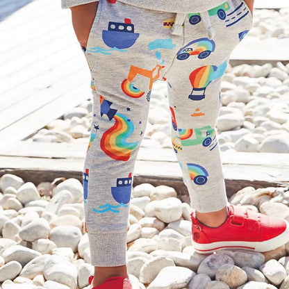 Pantalon de qualité d'automne en coton doux à motif de dessin animé pour bébé garçon 